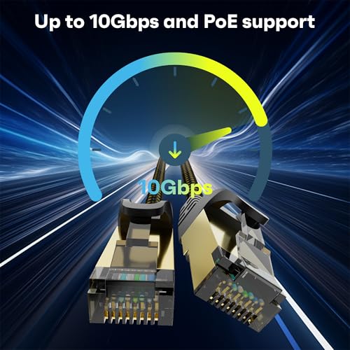 Câble Ethernet Cat6A 10 Gbit/s RJ45 LAN internet lot de 20 câbles FTP - 3