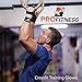 ProFitness Cross Training Gloves with Wrist Support (Black, Medium)