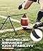 Sungaryard Football Kicking Tee Stand, Portable Field Goal Kicking Holder for Adult & Youth, Pro Metal Place Kickoff Training Practice Stand Equipment Compatible with All Ball Sizes, Black, 1 Pack