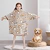 Fiosnow Cat Blanket Hoodies for Kids 6-13YR Oversize Wearable Blanket Hoodies for Boys Girls Teens #1