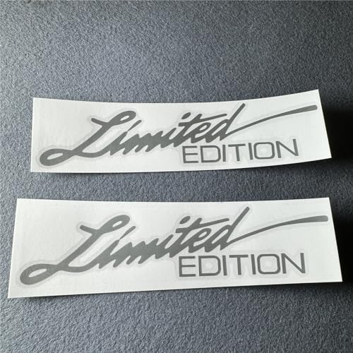 Image of 2X Car Styling Vinyl Graphic Decals for Limited Edition Truck Body Auto Rear Front Windshield Window Sticker 160x38mm (Grey)