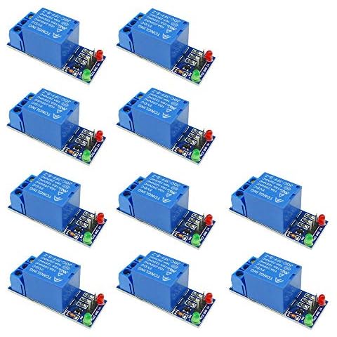 Aihasd 10PCS 1 Channel 5V Relay Module Low Level Trigger for arduino DIY Kit Cover