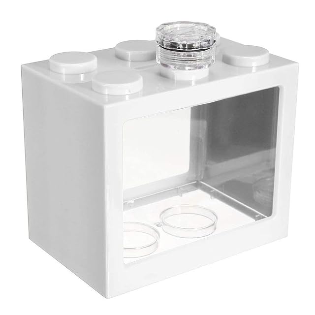 ZANGAO Mini Peces de Acuario Tanque de luz LED Lámpara Caja Betta RSS Escritorio Decoración Baby Fish…