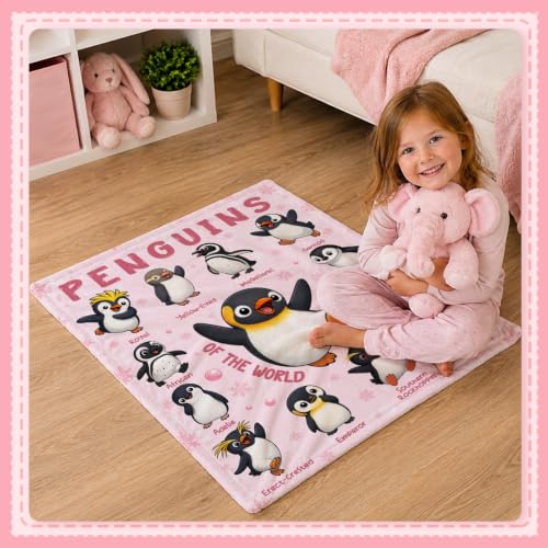 Atthadassi Penguin Blanket, Penguin Gifts for Women, Penguins Throw Blanket - image 6