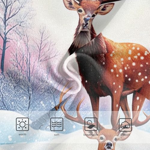 Deer Snowy Winter Forest Toddler Underwear Custom 2t Cotton Cute Panties Girl Fancy Briefs Kids Undies3