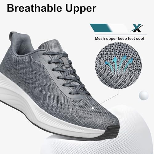 Image of BQQ Men's Walking Shoes Lightweight Breathable Running Sneakers Comfortable Tennis Athletic Shoes for Gym, Workout & Daily Wear