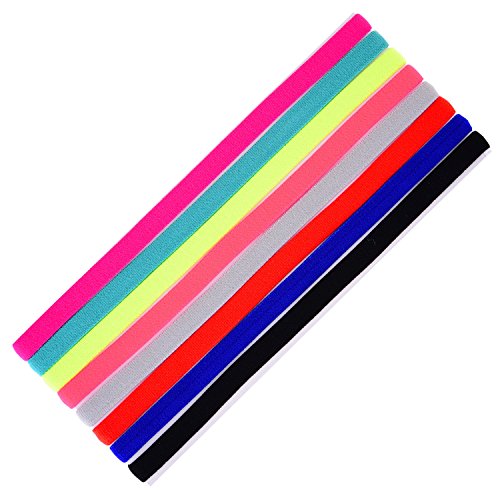 Shappy 8 Piezas Diademas Deportiva Bandas Cabeza Elásticas