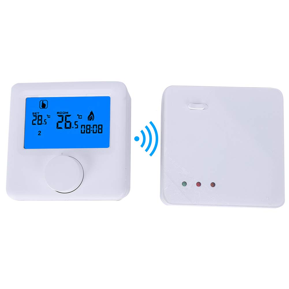 Termostato programable de calefacción inalámbrico LCD Digital RF Controlador de Temperatura termostato de calefacción eléctrico para de calefacción eléctrica