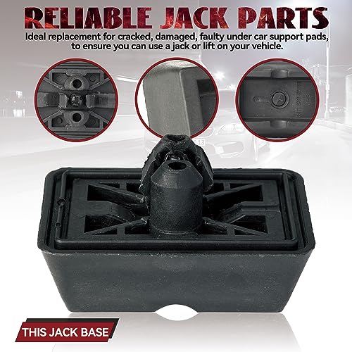 1 Stück Aufnahme Wagenheber Vorne Und Hinten Wagenheber rechteckig Kunststoff Jack Pad unter Fahrzeugunterstützung 51718268885 für BMW E36 E46 E63 E64 E65 (1Pc)