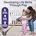 VARANO 3-in-1 Kids Vacuum That Really Works, Toddler Toy Vacuum Cleaning Toys for Kids Aged 3+, Fun Kids Working Play Vacuum Cleaner with Working Suction for Realistic Pretend Play (Classic Edition)