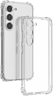 جراب حماية شفاف من البولي يوريثين المقاوم للحرارة الممتص للصدمات مع زوايا معززة، ناعم ومرن وممتص للصدمات لموبايل سامسونج جالاكسي S23 بلس من جادجيت شيلد