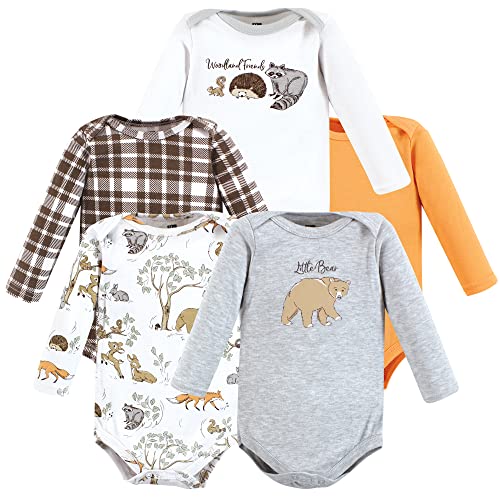 Image of Hudson Baby unisex-baby Cotton Long-sleeve Bodysuits