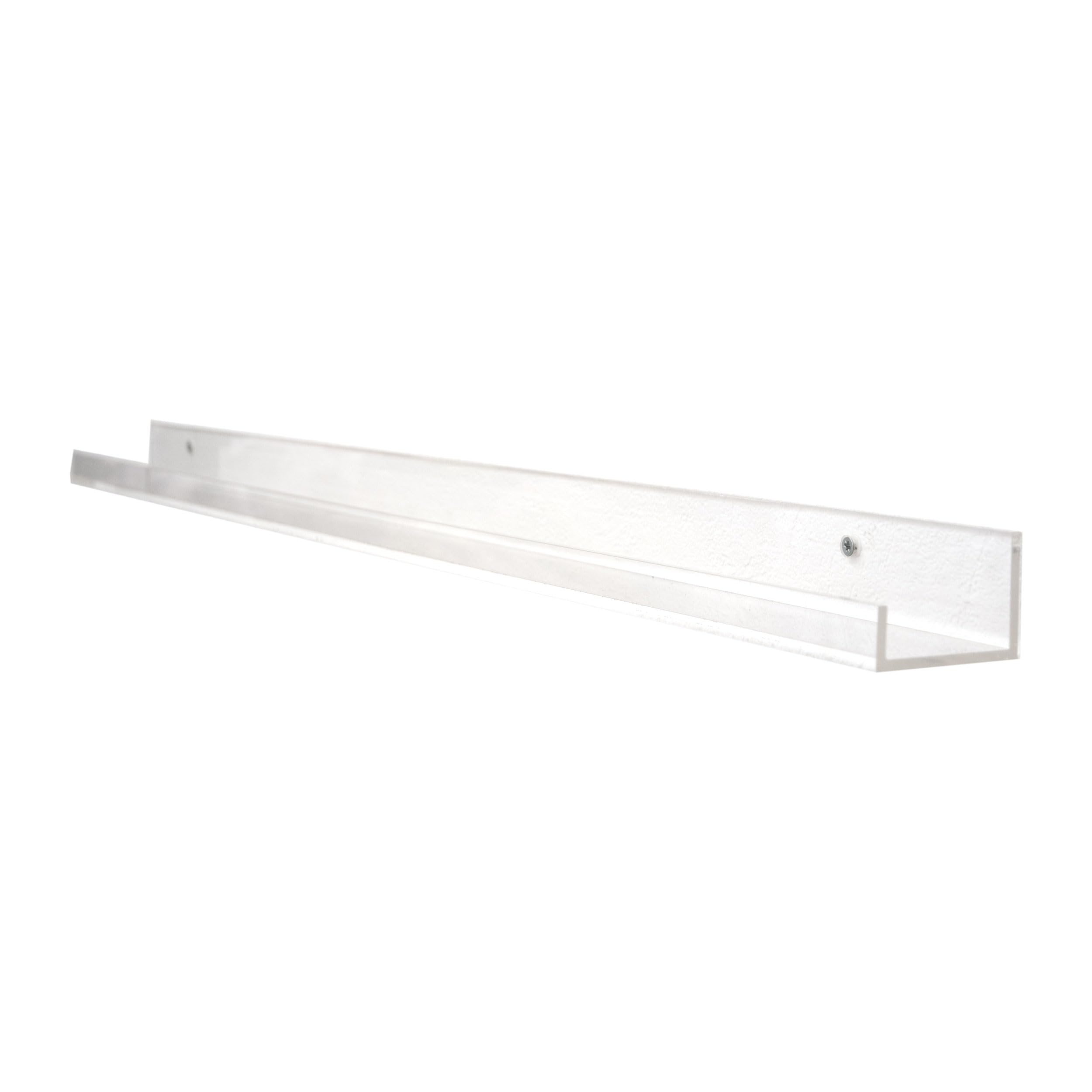 Galerieboard aus Acrylglas 50cm Transparent Breite Bilderleiste Fotoleiste Wandregal