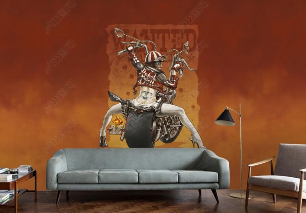 Poster géant mural salon et chambre effet roche peinte 150cm