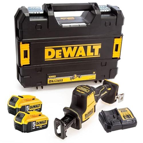 DeWalt DCS369P2 Compact Electric Saw Tools, Reciprocating Saw 18V XR (2 x 5.0 Ah) in TSTAK