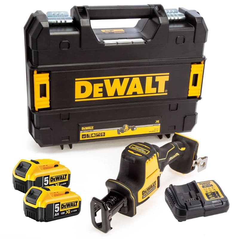 Sierra Sabre compacta 18 V XR (2 x 5,0 Ah) en TSTAK – DEWALT DCS369P2