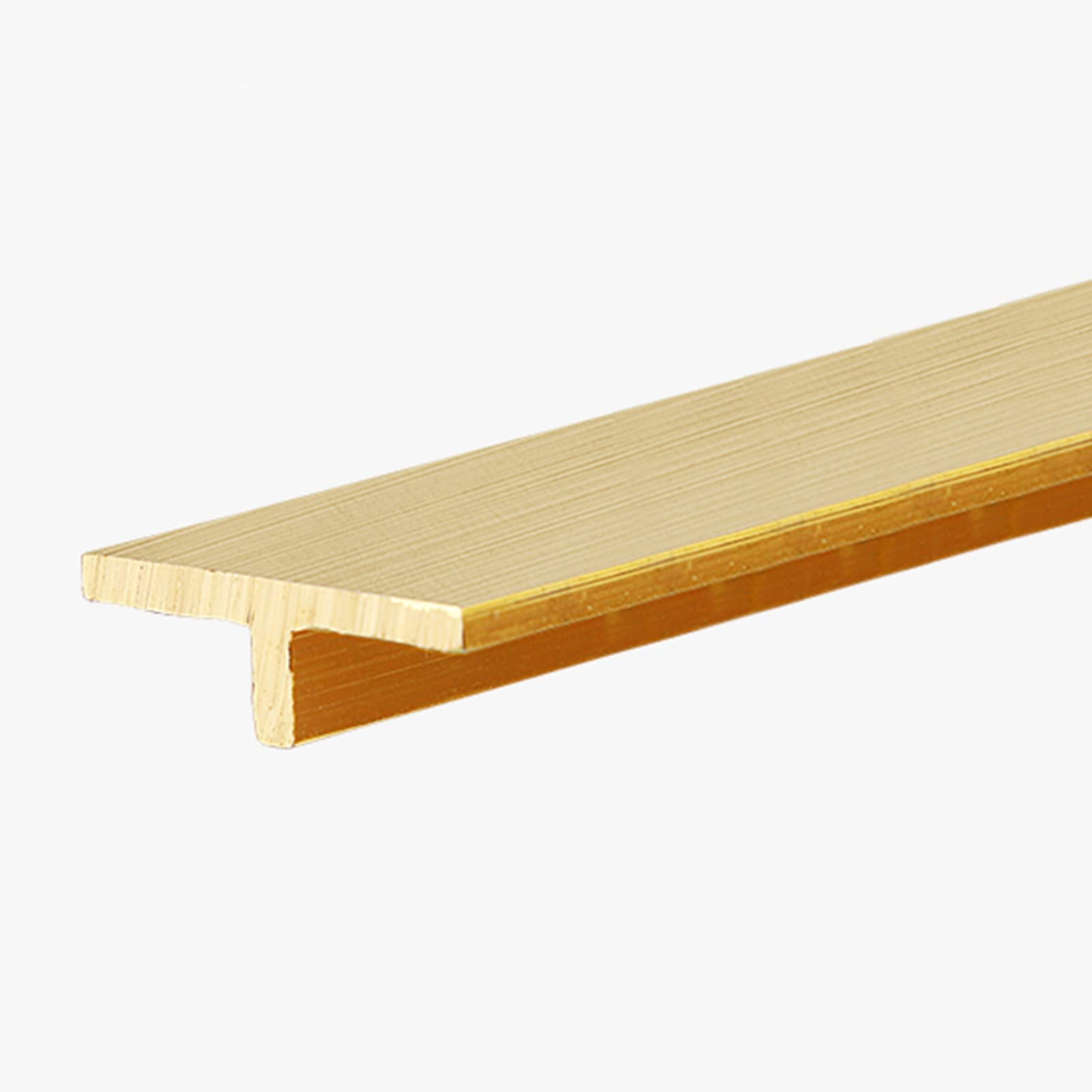 Remys One Color Gap Connecting Gap Covering Joining Strips,Transition Strip Ultra Narrow Pure Brass Transition Strips, Reducer Threshold Seam Binder, Flat Door Threshold(20 Mm)