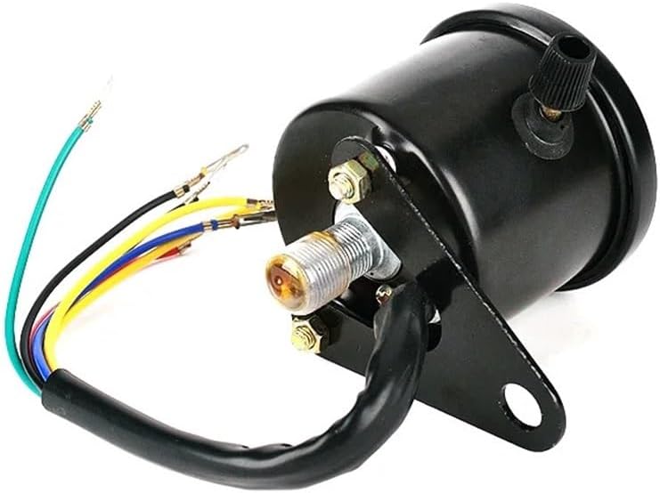 Motorcycle Odometer Gauge Universal Motorcycle Tachometer Odometer Gauge Dual Speed Meter with Indicator Vintage Modification Accessory