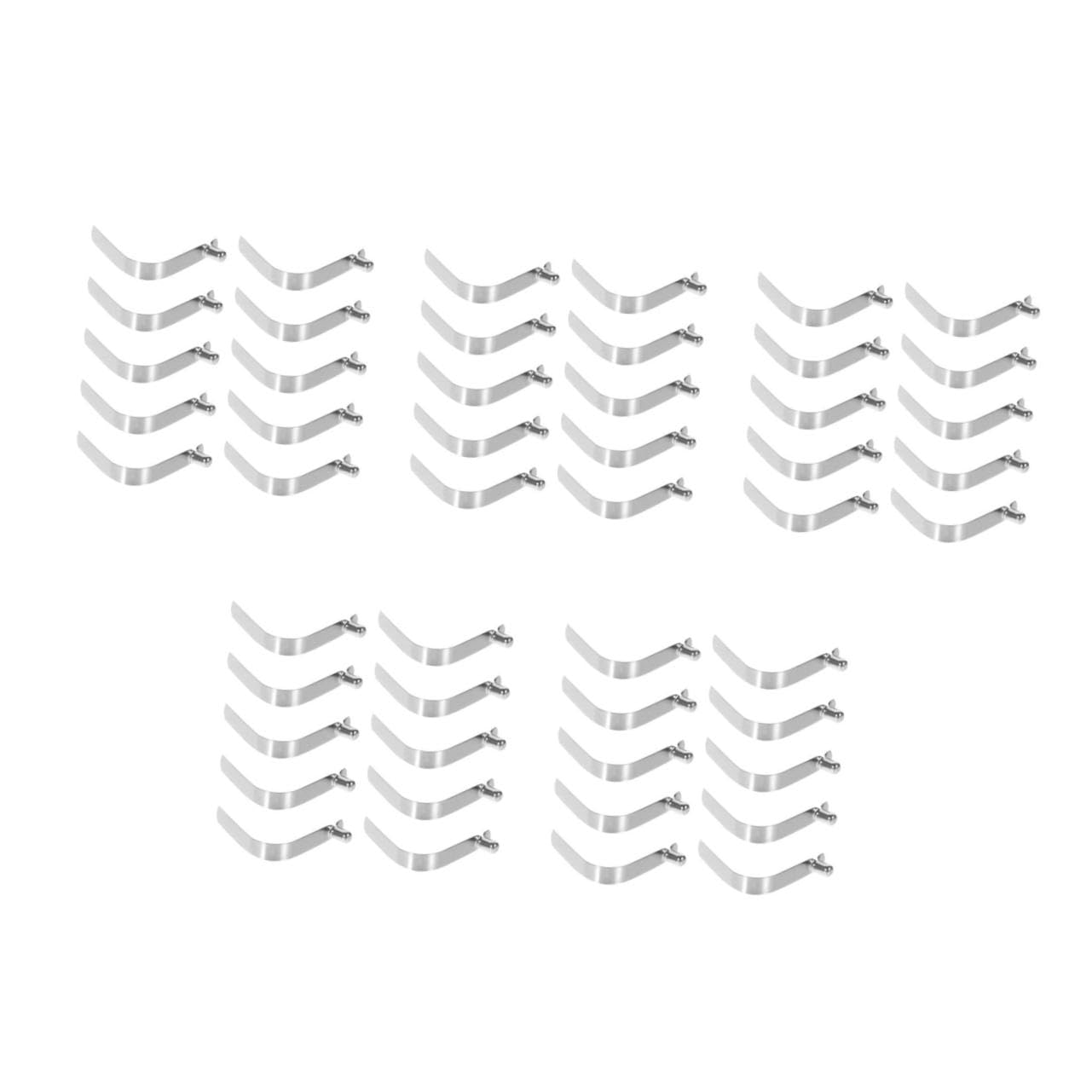 balacoo 5sets Spring Snap Clips Locking Heavy Duty Pole Push Button Clips for Tent Kayak Paddle Sailing Fishing Umbrella Accessories 10pcs*5