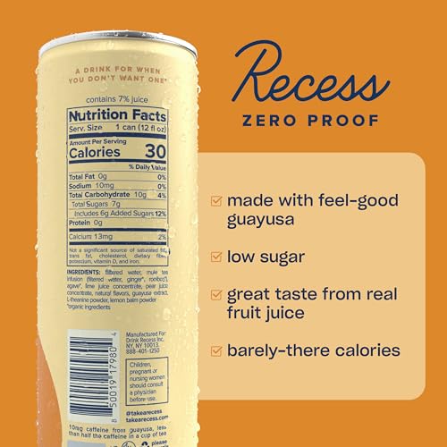 Image of Recess Zero Proof Ginger Lime Mule Mocktail, 12 Pack