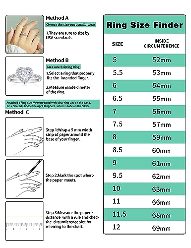 Cijisx 925 Sterling Silver Heart Ring Engagement Ring for Women 1 CT Heart Cut Gemstone Birthstone Promise Ring for Her Colored Cubic Zirconia Ring Size 7 — view 6