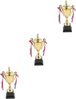 INOOMP 3pcs kidcraft playset Football Toys Basketball Toys Football Trophy Toys for Kids Toy for Kids Great Trophy Award MVP Trophy Metal Trophy Cup Trophy Cups Classic Big Trophy Child