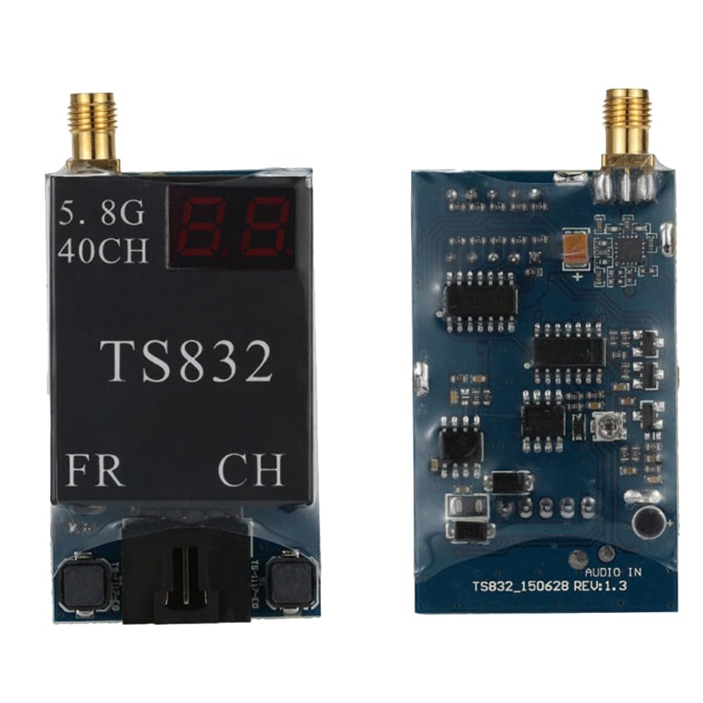 Transmisor InaláMbrico TS832 FPV 5.8G 600Mw con Antena Transmisor AV InaláMbrico para FPV Multicopter RC Quadcopter
