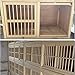 DXIUMZHP Bird Cage Solid Wood Nest Box Pigeon Pairing Cage Racing Homing Pigeon Nest Supplies The Design of The Door Rotating Door Bolt(Color: Brown, Size: 603035 cm)