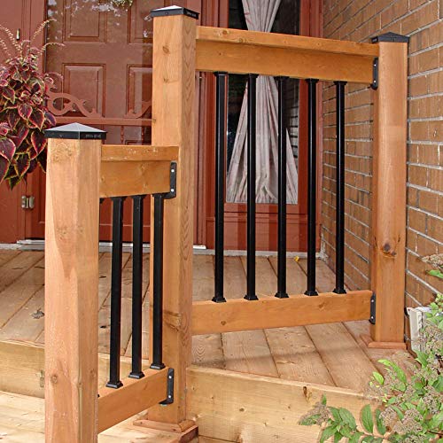 Nuvo Iron Sqps36 3/4" X 36" Balusters-10 Pack Baluster, 3/4" X 36" L. Galvanized Square, Black, 10 Count #TOP2