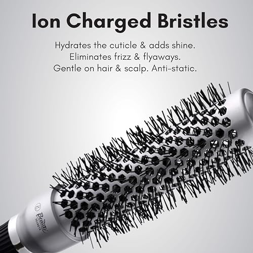Image of Beaute Secrets Comb for Women, Hair Brush, Round Hair Brush, Blow Dryer Brush, Hair Rolling Tools, Round Comb for Men, Styling Brush Makes curls bouncy, defined and full of volume