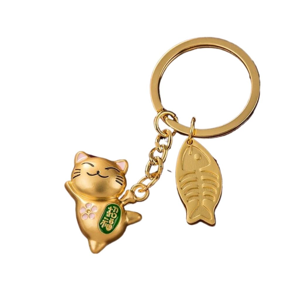 Lucky Cat brelok do kluczy ze stopu akcesoria torby samochodowej