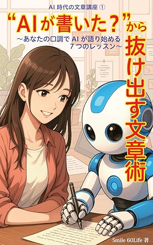 “AIが書いた?”から抜け出す文章術 ~あなたの語り口でAIが語り始める7つのレッスン~ AI時代の文章講座 (Smile 60Lifeブックス)