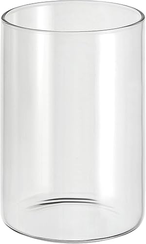 Miniatura 10 de PATIKIL Jarrón cilíndrico de vidrio transparente de 4.7 x 2.6 pulgadas, florero de flores de mesa, jarrón flotante para decoración del hogar,