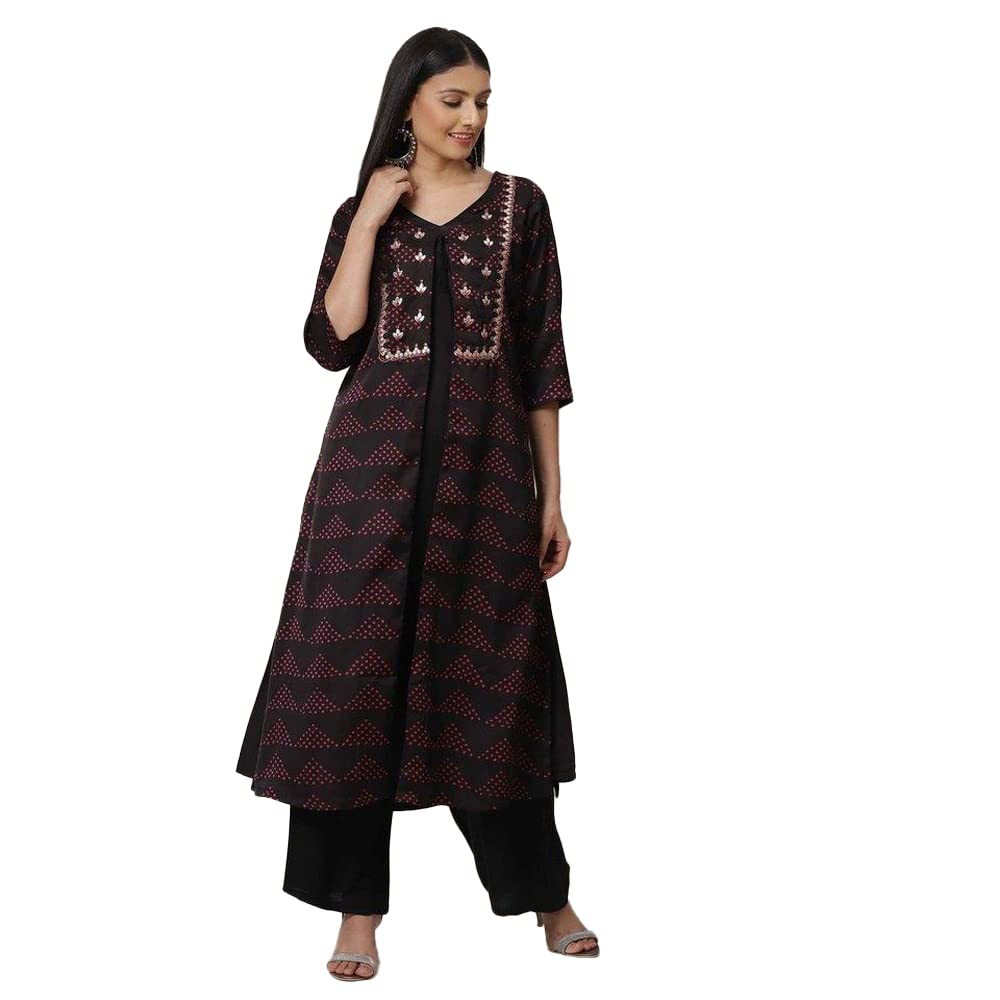 biba Women Polyester A-Line Long Length Coat-picture-18