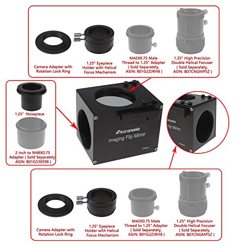 Astromania 1.25" Astrophotography Flip Mirror - The Flip Mirror For Precise Focusing #TOP5