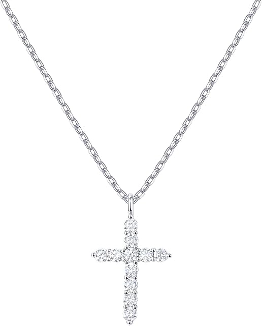 PAVOI 14K Collier de croix plaqué or pour les femmes