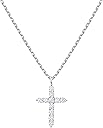 PAVOI 14K Gold Plated Cubic Zirconia Cross Necklace for Women | Cross Faith Pendant Necklaces