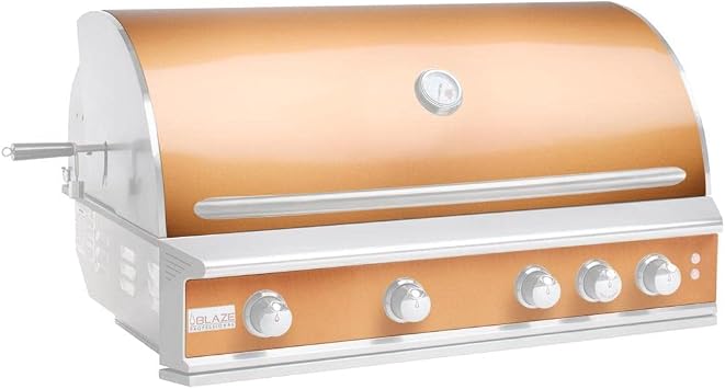Blaze 4 Burner Professional LUX Grill Skin & Control Panel Cover - Rose Gold/Copper - BLZ-4PROSK-RG