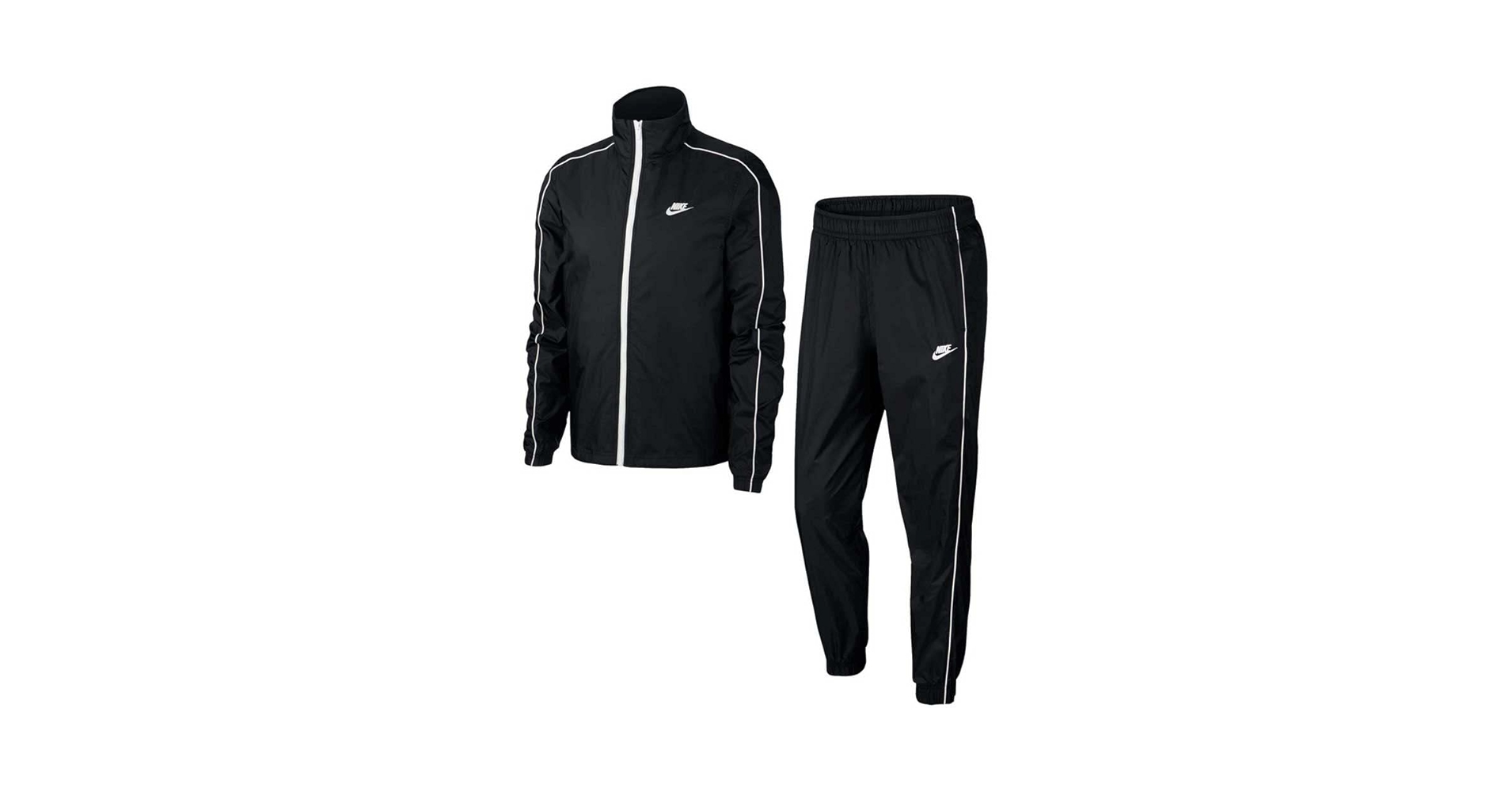 Nike Men's Sportswear Spe Woven Tracksuit (Black, XL) at