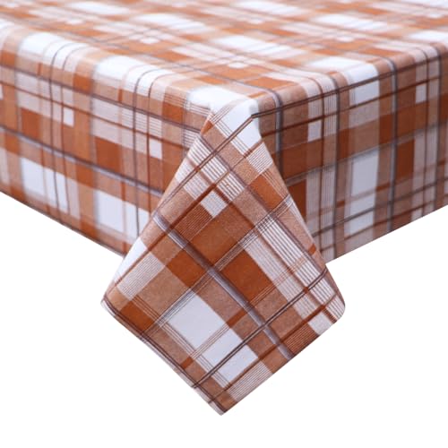 Image of Dakshya Industirs PVC Waterproof Table Cover 36x54 Inch Floral Printed Center Table Cover Washable Plastic Table Sheet Oilproof Dining Table Cover for Coffee Table Living Room Home (Floral Glow)