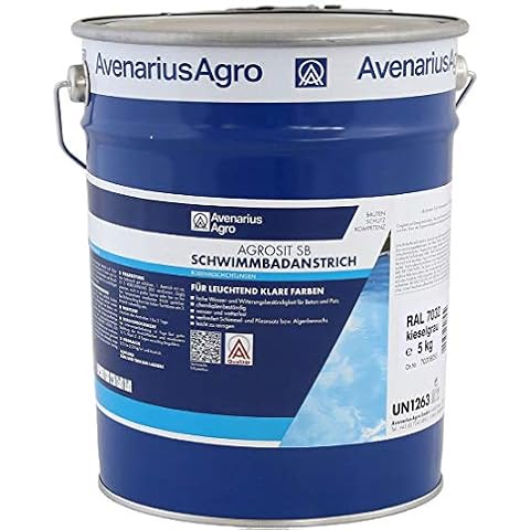 Agrosit SB Schwimmbadfarbe mittelblau Schwimmbeckenfarbe für Beton (5 KG) Cover