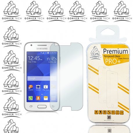 Gorilla Tech® Protection d'écran en verre trempé invisible pour téléphone Samsung Galaxy Premium Coque HD Dureté de 9H Transparent Qualité HD anti-bris et...