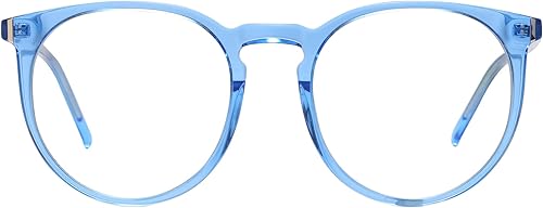 DUCO Gafas de luz azul redondas retro para hombres y mujeres, gafas de bloqueo de rayos azules, gafas de juegos de computadora, lentes de nailon,