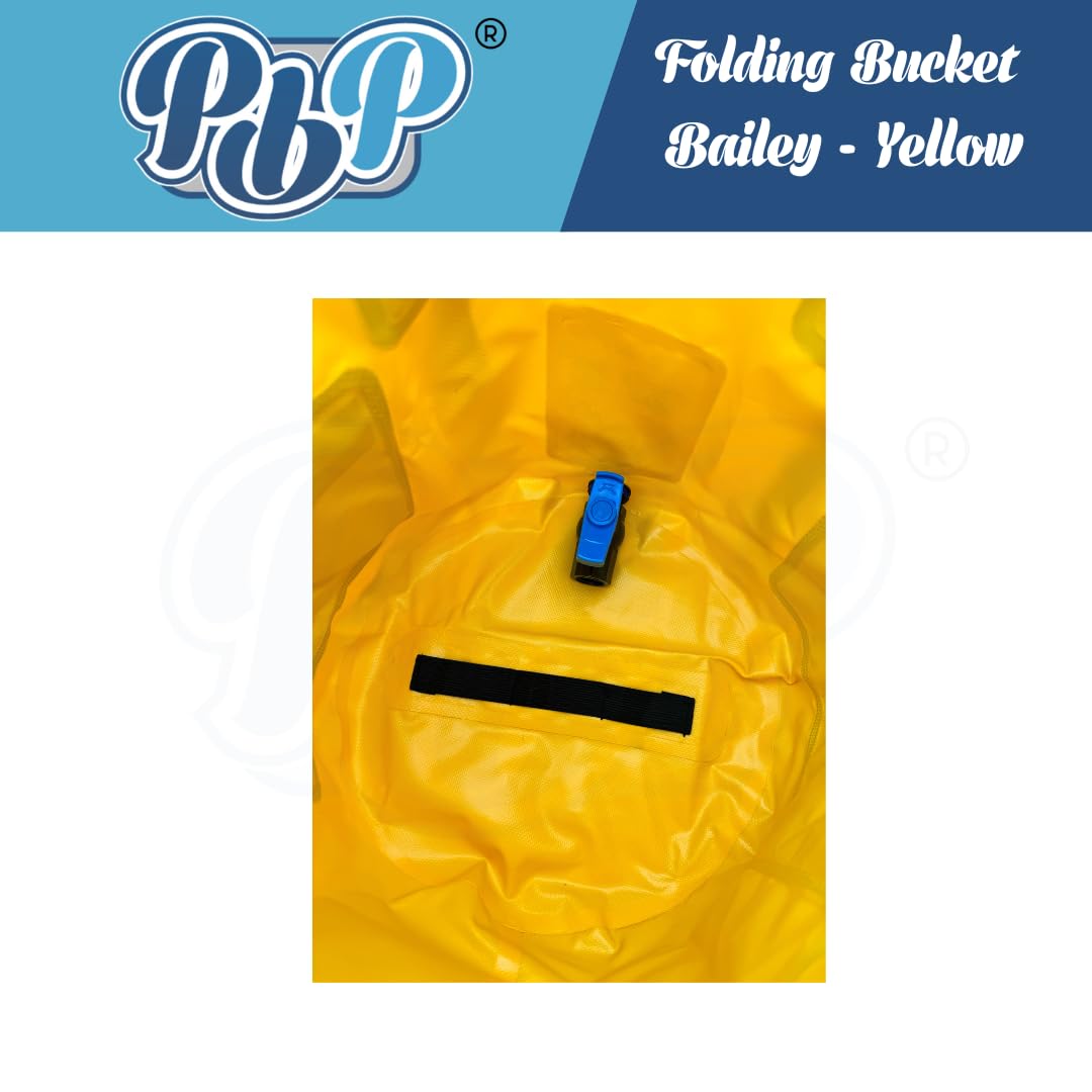 PBP Beaplumber Handy Folding Products - Cubo plegable (30 L, color amarillo)