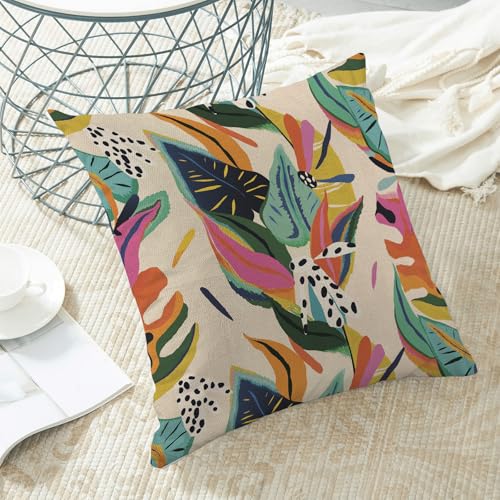 Yxuiyal Boho Aesthetic Modern Colorful Throw Pillow Covers 18x18 Set of 2 by Yxuiyal - Used condition - Image 6