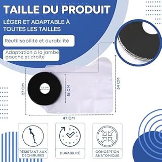 KENI PHARMA Protège Plâtre Jambe Adulte Étanche | Protection Plâtre Adulte Réutilisable | Protection pour Plâtre Jambe Douche et Bain | Protège Plâtre Confortable