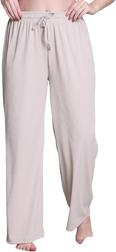 NEUDIS Women's Lounge Pants, Wide Leg, Casual Comfort Wear