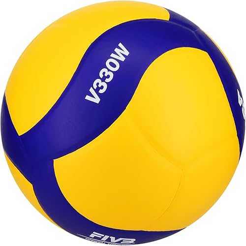 Miniatura 3 de Mikasa V330W, Competition Club Indoor Game Voleibol, Azul/Amarillo