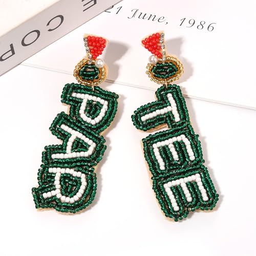 Golf Ball Bag Cart Earrings - Statement Golf Themed Jewelry for Women's Sport Game Day Outfits & Gifts4