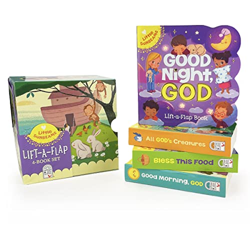 Image of Little Sunbeams Religious Lift-A-Flap 4-Book Set for Babies and Toddlers, Ages 1-5